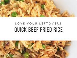 Quick Fried Rice With Beef - HerbaChoices