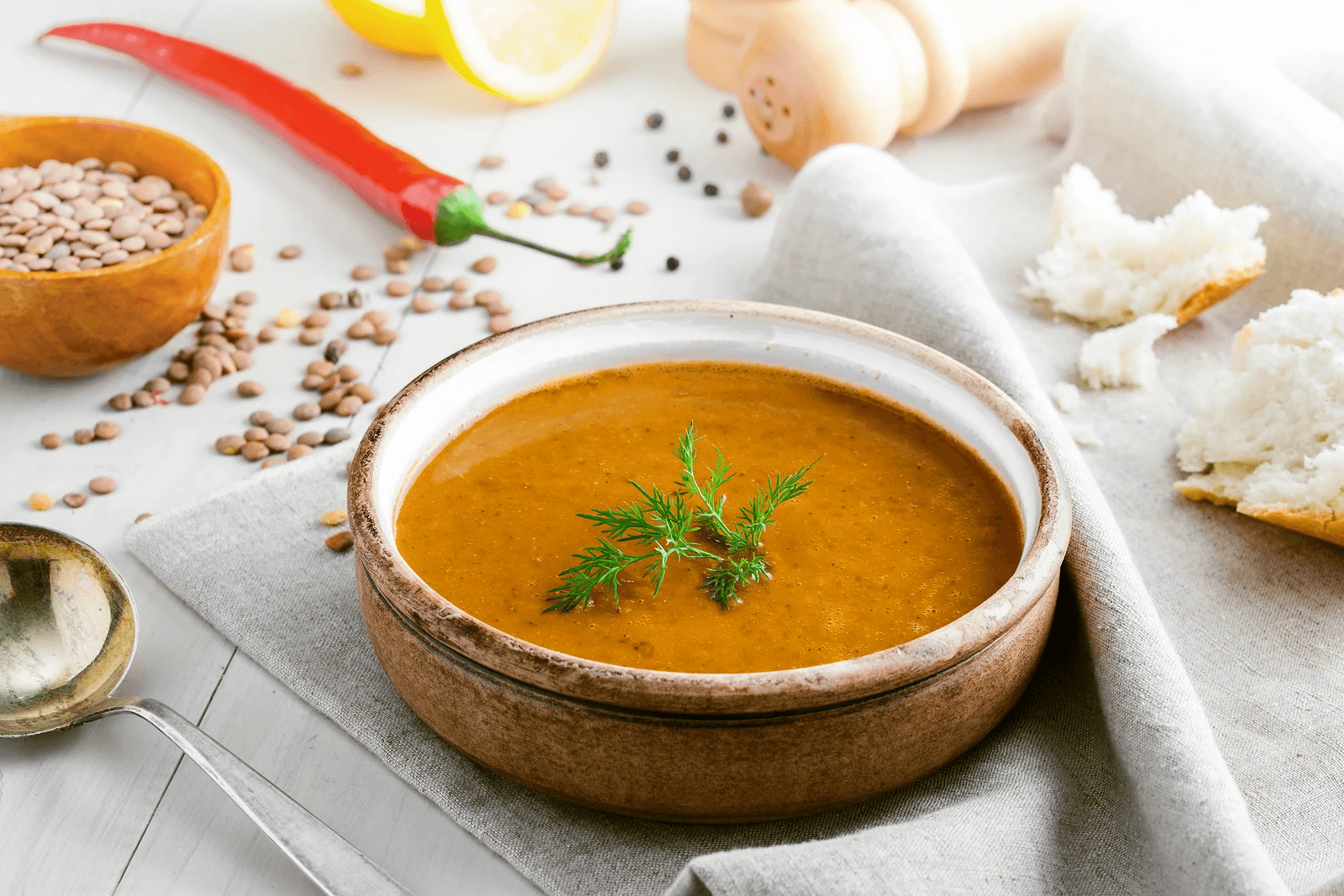 Spicy Lentil Soup 🥣 - HerbaChoices