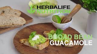 How to make a broad bean guacamole snack