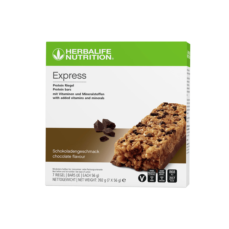 Express Protein Bars- 7 Dark Chocolate flavour bars HerbaChoices