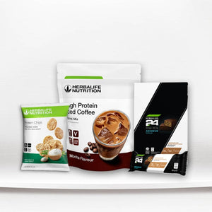 Snack Pack: Sour Cream chips, Mocha, H24 Achieve flavoured bars - HerbaChoices